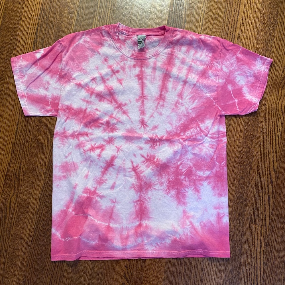 Hot Pink Tie Dye T-Shirt - Picture 2 of 6